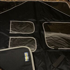 Black Car Organizer with Clear Pockets - Home Office